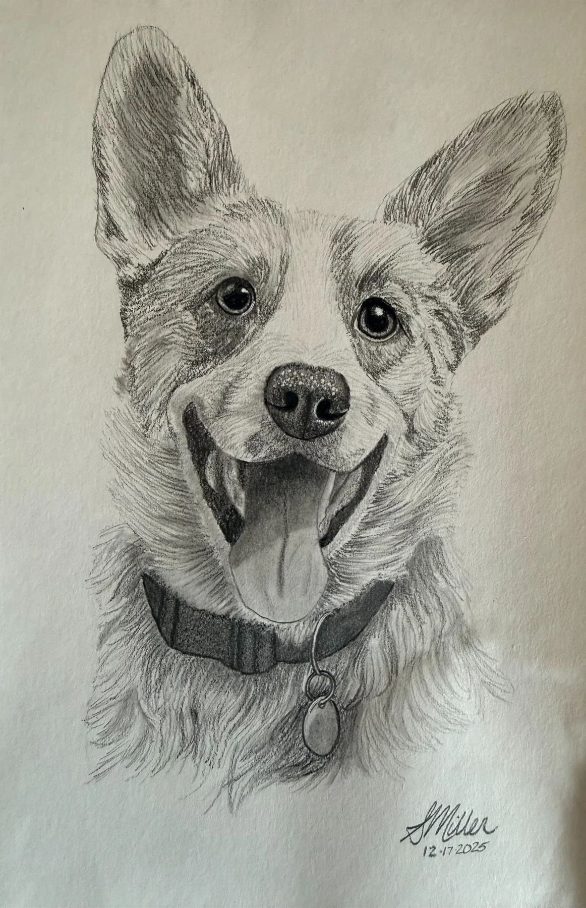 Graphite portrait of Rio